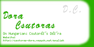 dora csutoras business card